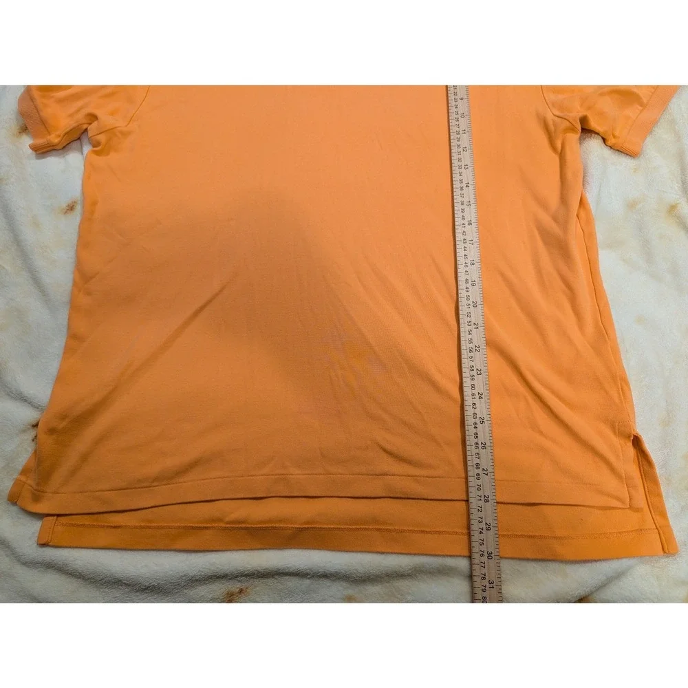 Polo Ralph Lauren Mens Orange Short Sleeve Cotton Polo Shirt Large Classic Fit